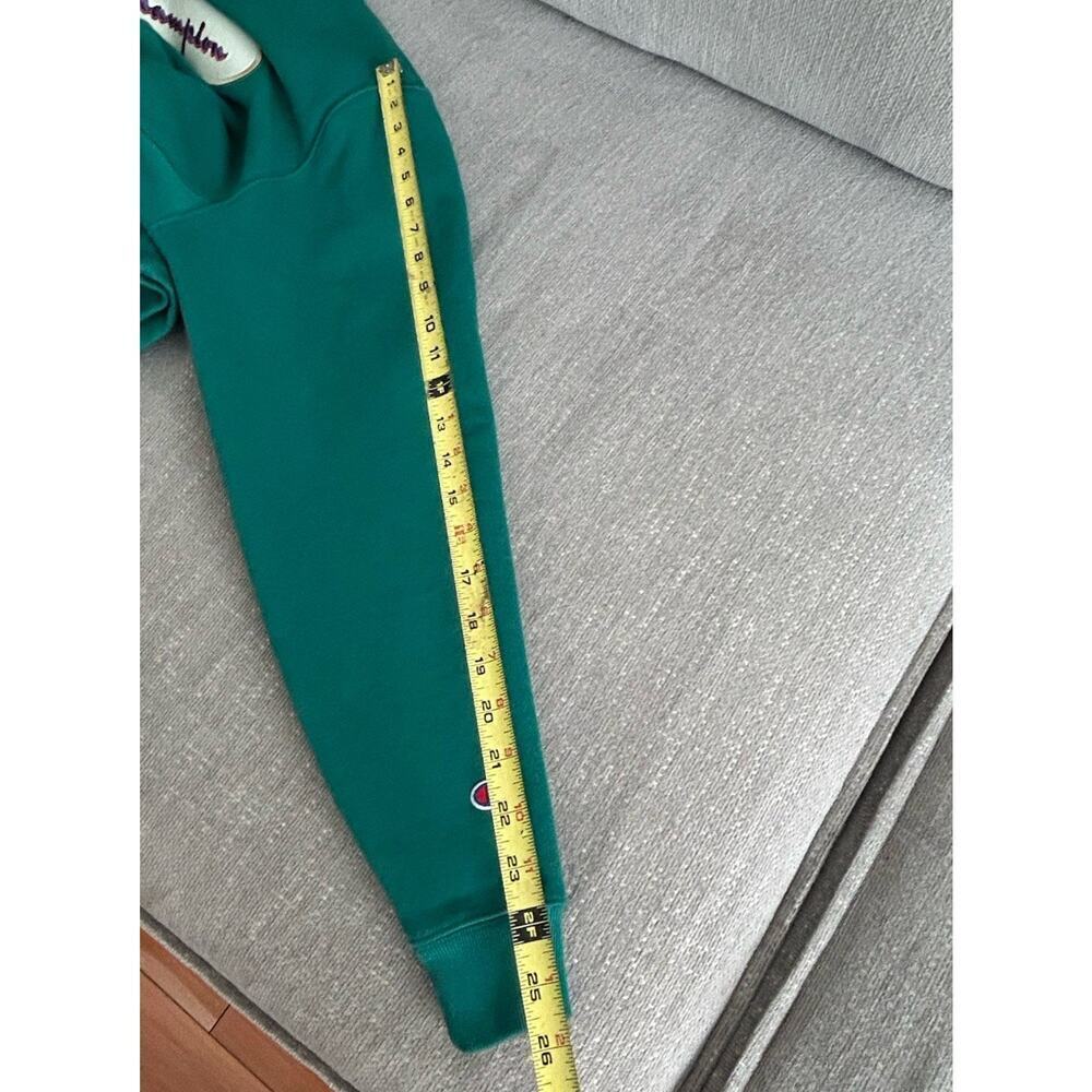 Vintage Champion Reverse Weave Sweatshirt Retro Green Oval Logo S - Picture 7 of 9